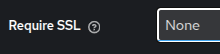 Require SSL Field