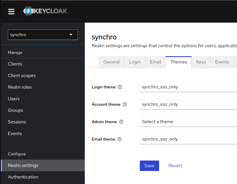 Keycloak themes