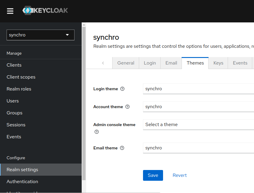 Keycloak themes