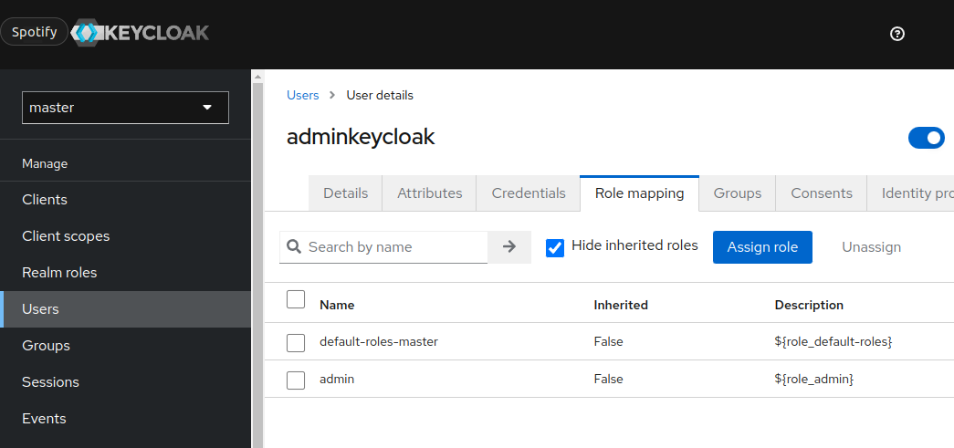 keycloak-user-administration