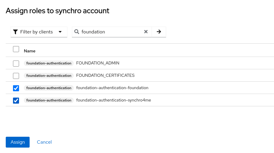 Keycloak user role mappings