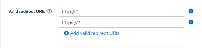 Valid Redirect URIs